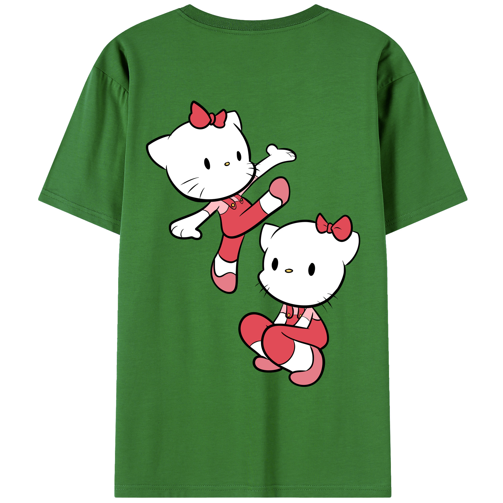 （画像用） Hello Kitty ハローキティ レディース半袖Tシャツ(バックプリント)
